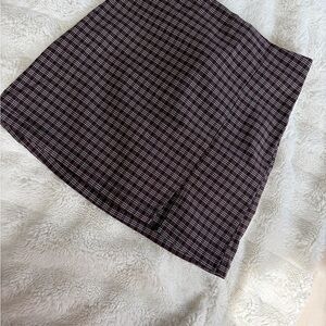 Urban Outfitters Burgundy Plaid Skirt
